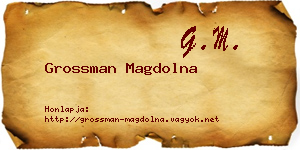 Grossman Magdolna névjegykártya